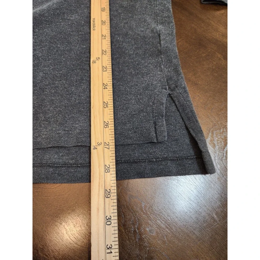 Polo by Ralph Lauren Men's Black Gray Cotton Long Sleeve‎ Knit Polo Shirt XXL